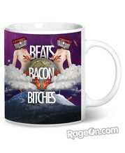 Beats Bacon Bitches Coffee Mug
