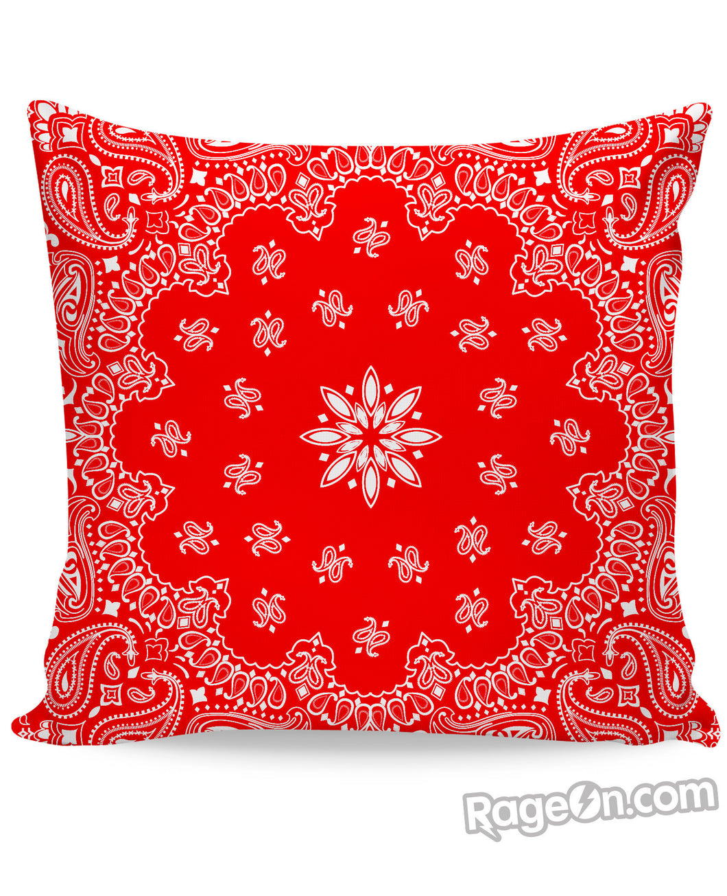 Red Bandana Couch Pillow