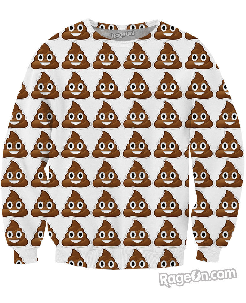 Poop Emoji Crewneck Sweatshirt – Shawn's Bold Commerce Appeal