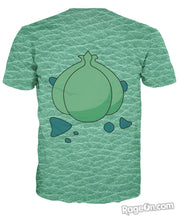 Bulbasaur Face Unique Double-Sided T-Shirt