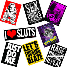 Festival Grab Bag Pack: 2 Shirts, 1 Tank, Hat, Wristband, 8 Stickers!